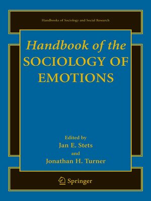 cover image of Handbook of the Sociology of Emotions